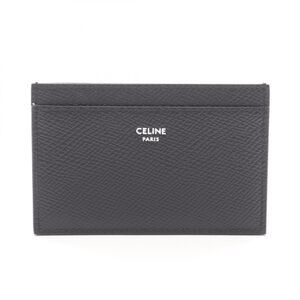 Celine Card Case 10b703bel38si Black Leather Card Case Ladies New